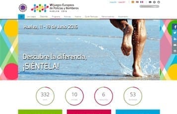 diseño web evento deportivo