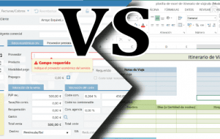 Programa para agencias de viajes vs Excel